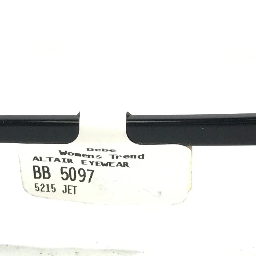 Bebe Eyeglasses Frames NECESSARY BB5097 JET 001 Black Cat Eye 52-15-135